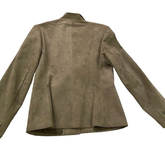 EUC Vintage Khaki Ultra Suede Blazer - Picture 12 of 14